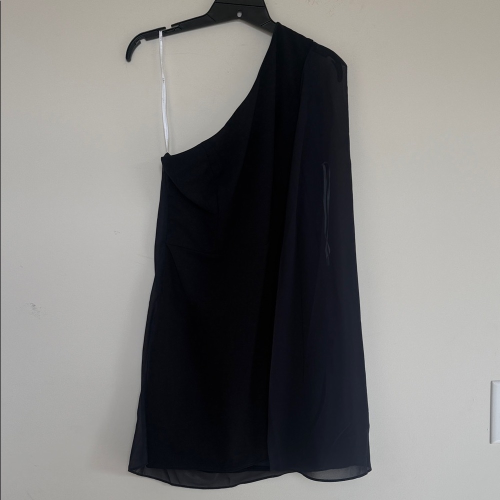 New Lulus Elegant Black One-Shoulder Dress - Picture 3 of 9